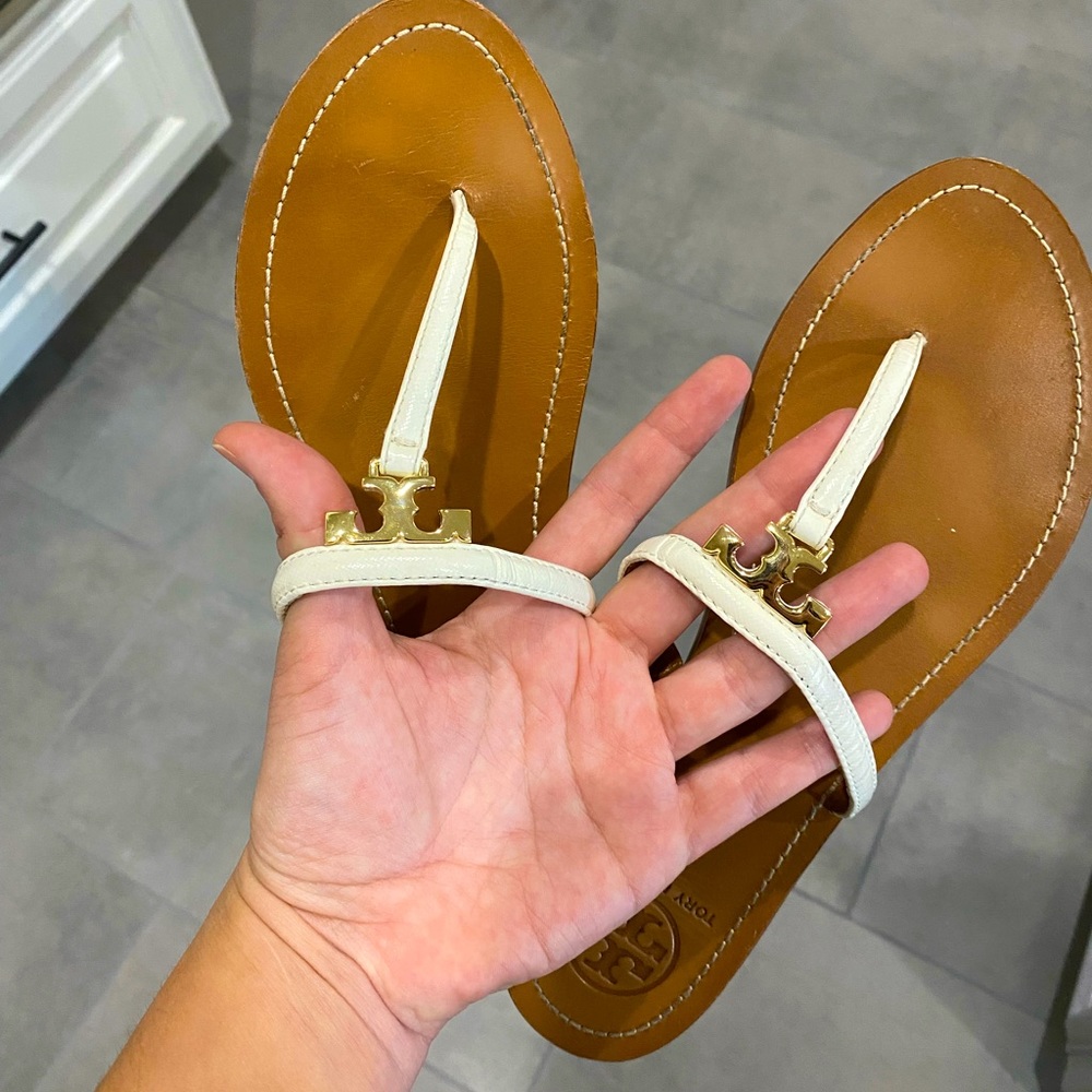 Tory Burch white sandal
